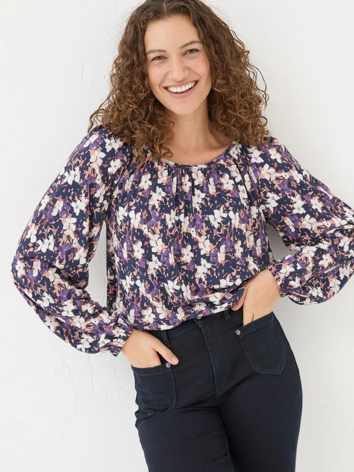 Fat Face Tops and TShirts Lily Multi Floral Top 8211 Women Fat Face Tops and TShirts Lily Multi Floral Top 8211 Women