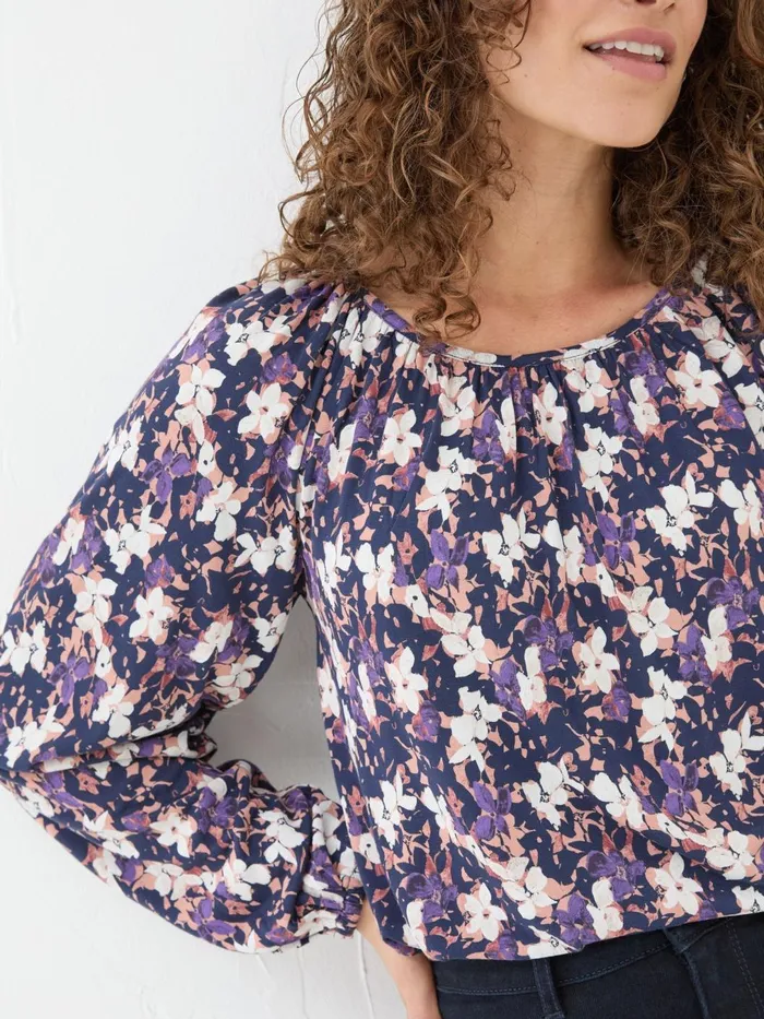 Fat Face Tops and TShirts Lily Multi Floral Top 8211 Women Fat Face Tops and TShirts Lily Multi Floral Top 8211 Women