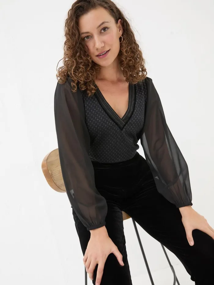 Fat Face Tops and TShirts Margot Black Top 8211 Women Fat Face Tops and TShirts Margot Black Top 8211 Women