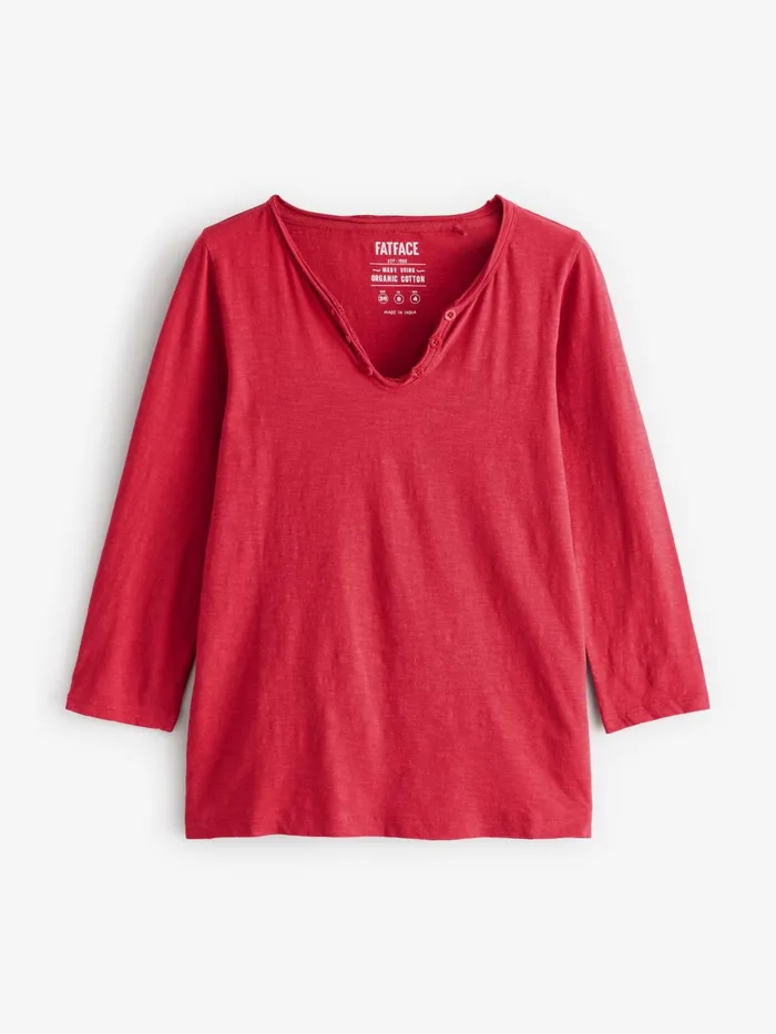 Fat Face Tops and TShirts Red 100 Cotton Porter TShirt 8211 Women