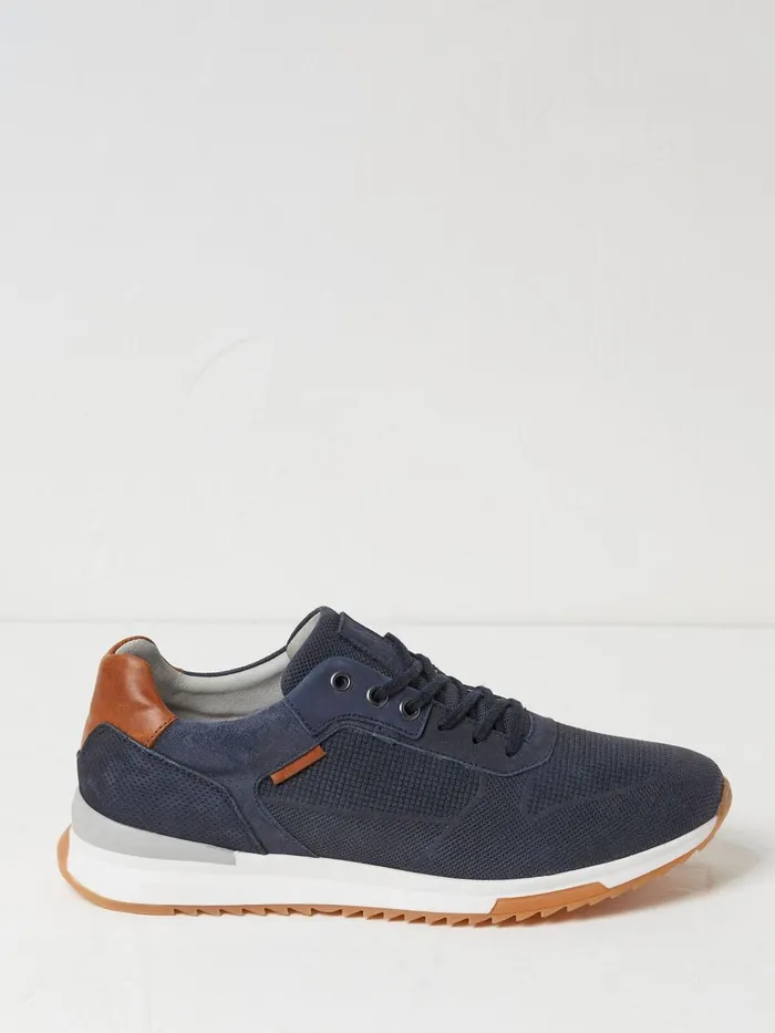 Fat Face Trainers Wells Blue Leather Runner Trainers 8211 Men