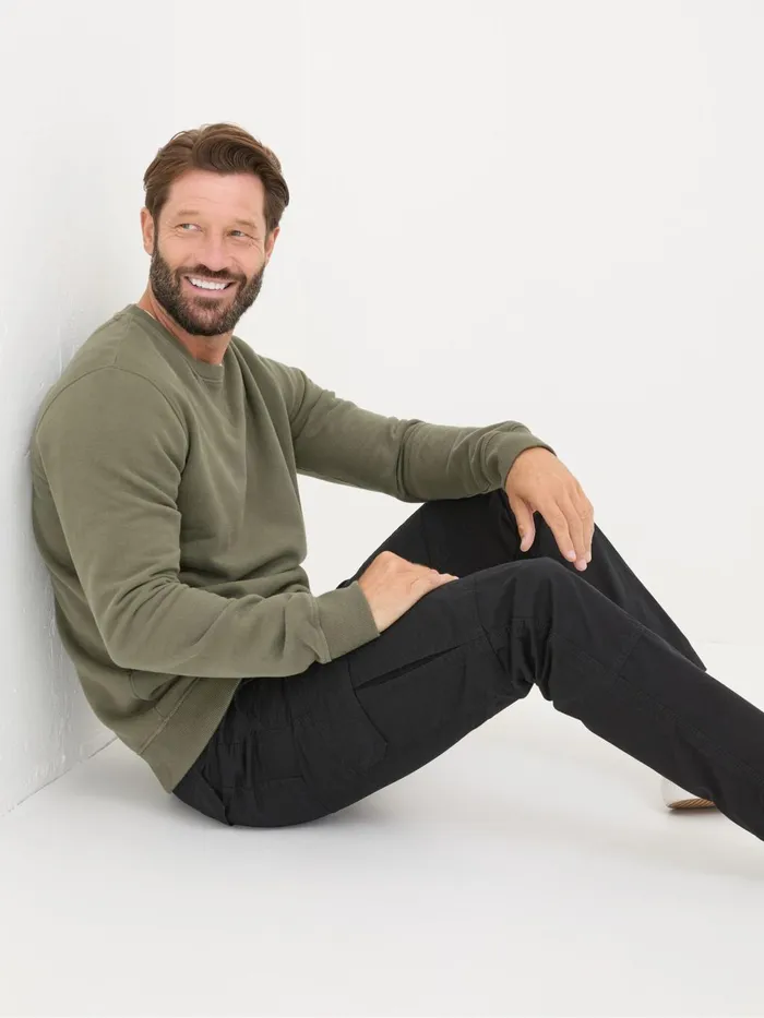 Fat Face Trousers and Chinos Breakyard Black Cargo Trousers 8211 Men