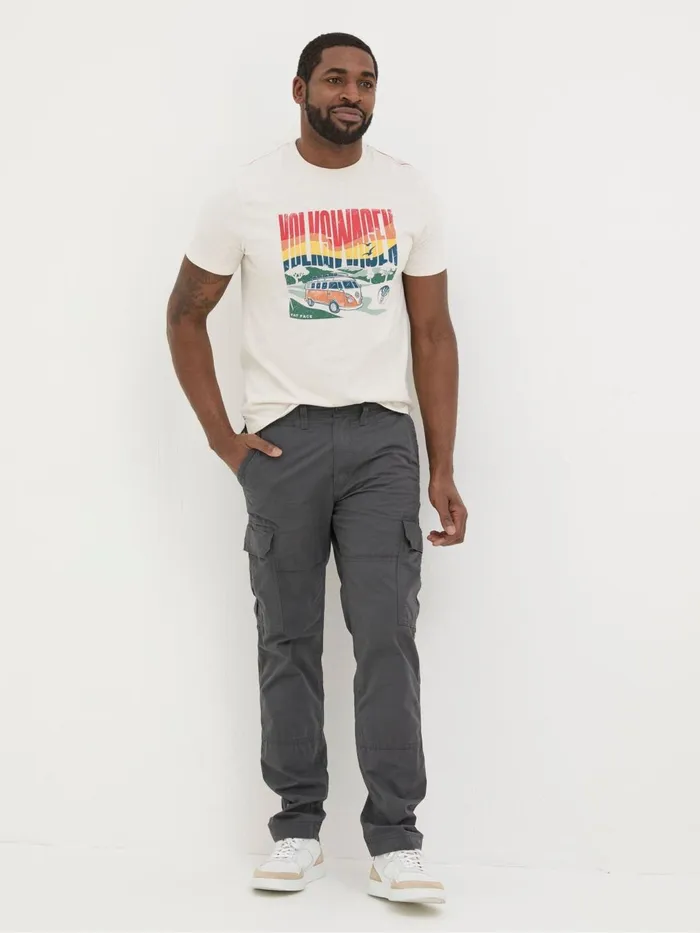 Fat Face Trousers and Chinos Corby Grey Straight Cargo Trousers 8211 Men