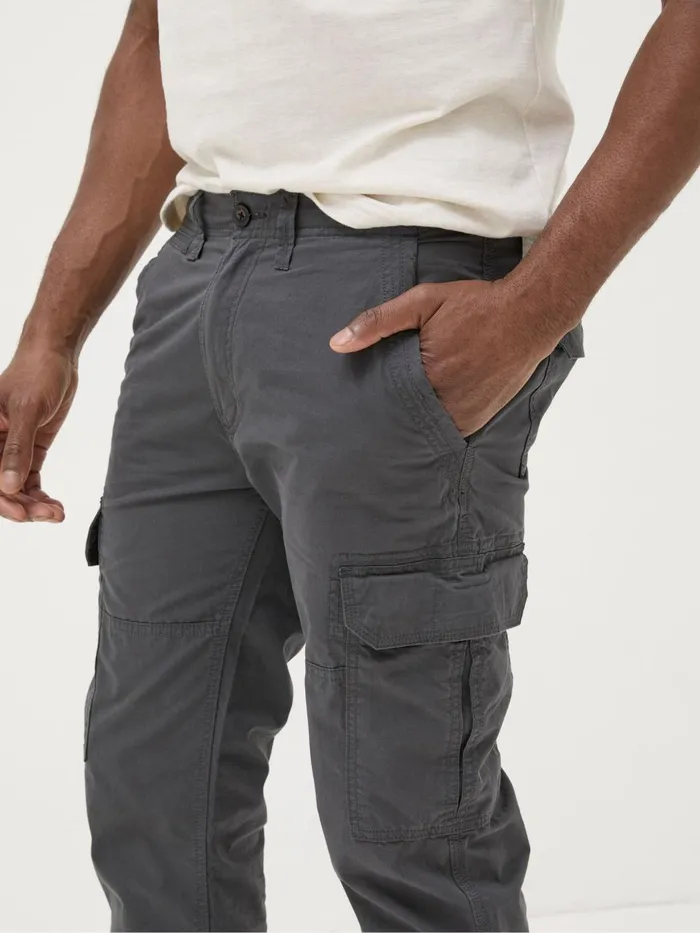 Fat Face Trousers and Chinos Corby Grey Straight Cargo Trousers 8211 Men