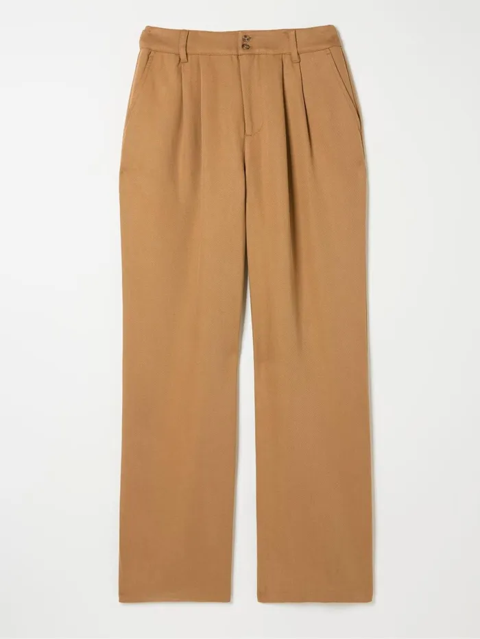 Fat Face Trousers and Leggings Dark Natural Ginger Wide Leg Drape Trousers 8211 Women