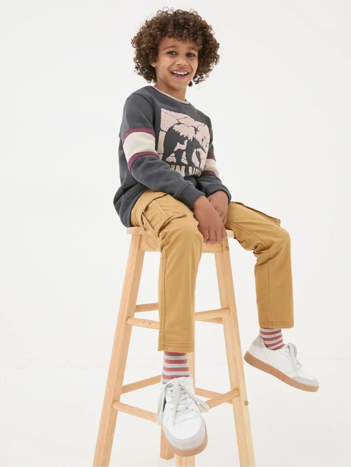 Fat Face Trousers Jeans and Joggers Lulworth BrownStone Cargo Trousers 8211 Kids