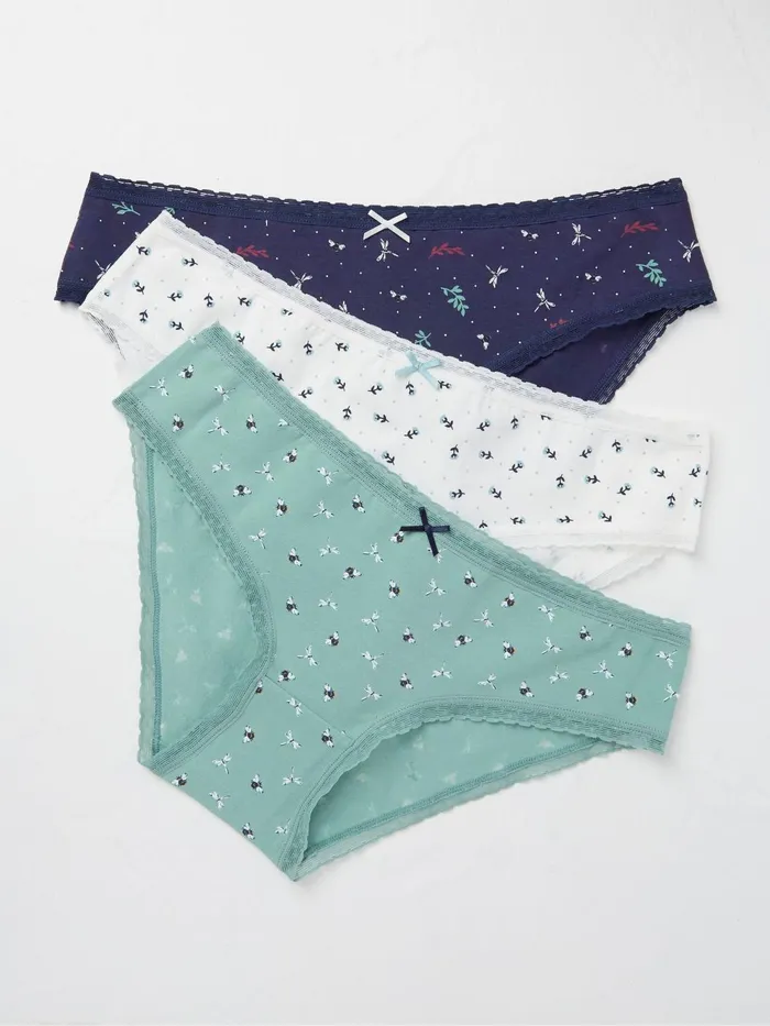 Fat Face Underwear Bee Floral Mini Knickers 3 Pack 8211 Women