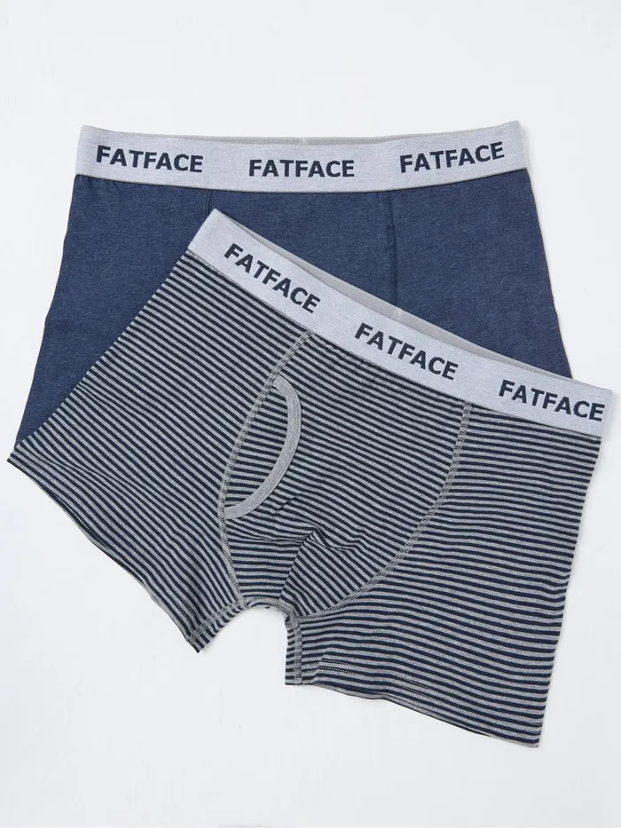 Fat Face Underwear Blue Brighton Stripe Boxers 2 Pack 8211 Men