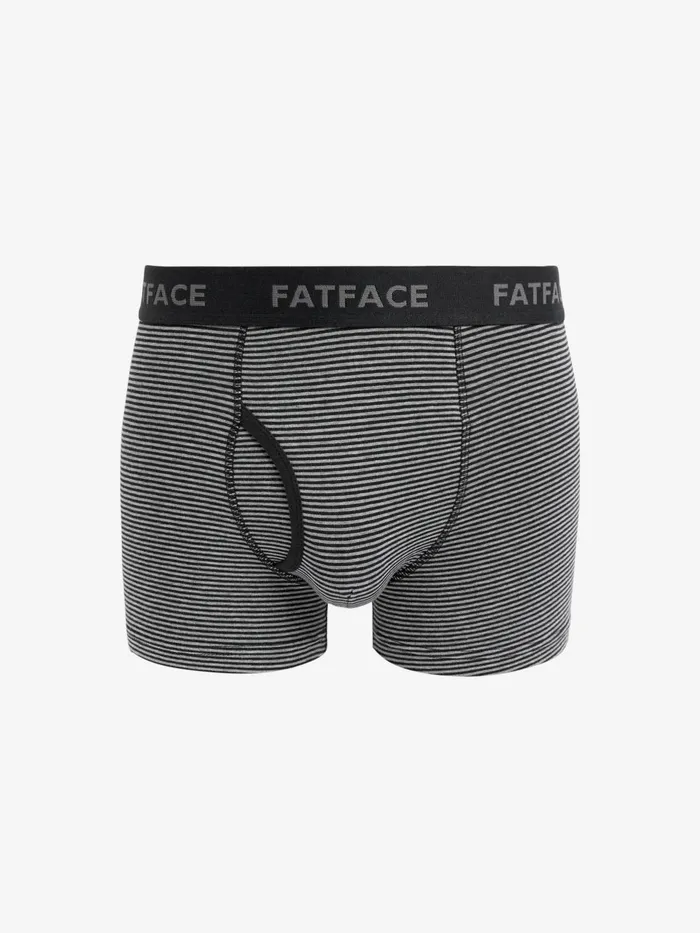 Fat Face Underwear Grey Stripe Classic Cotton Boxer 3 Pack 8211 Men