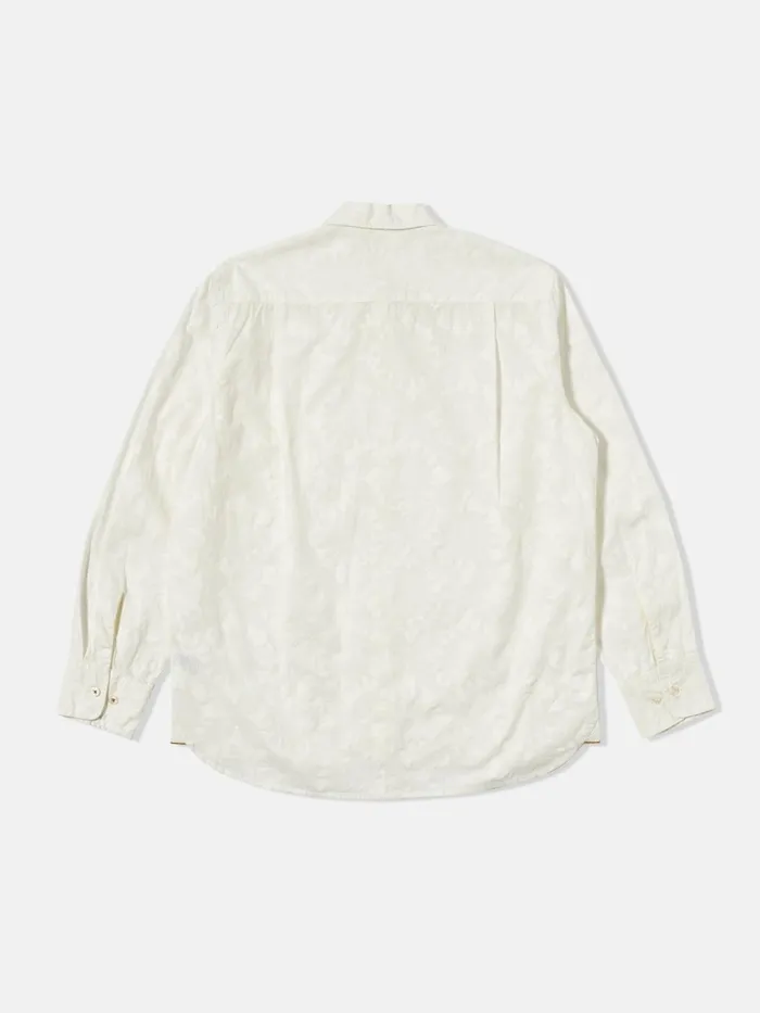 Field Shirt In Ecru Sun Print Poplin Men Universal Works Shirts