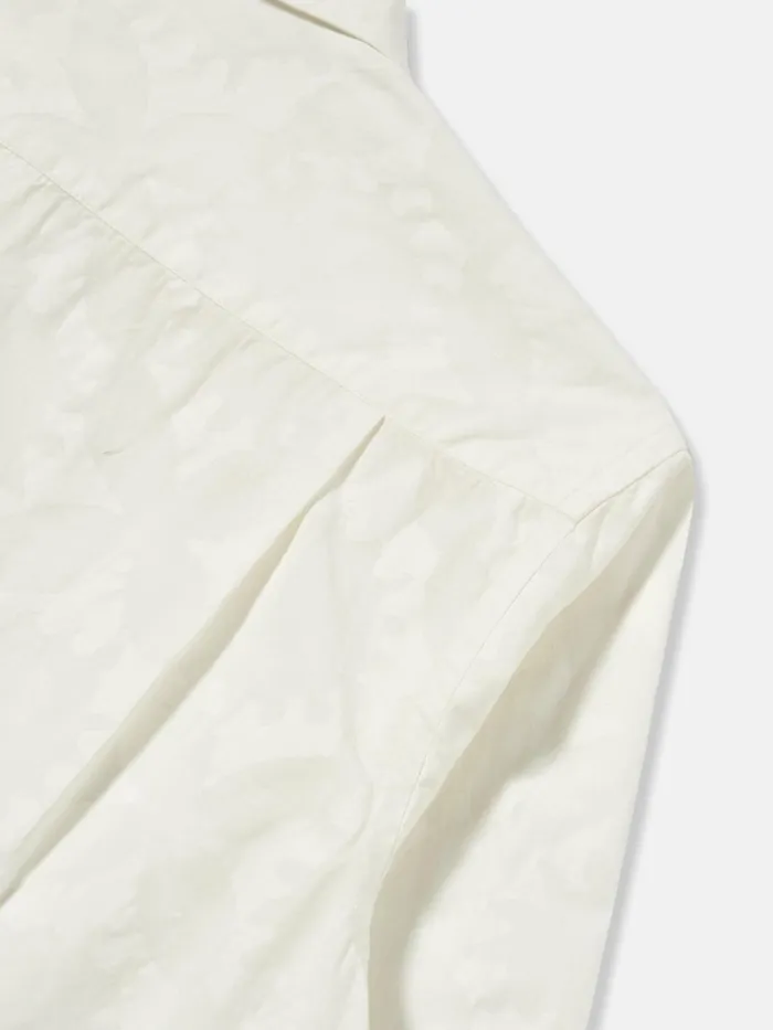 Field Shirt In Ecru Sun Print Poplin Men Universal Works Shirts