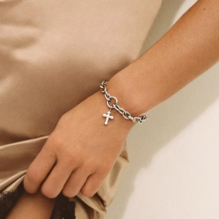 Fine Jewelry Women Alex And Ani Faith Trio Interchangeable Charm Bracelet Stainless Steel Silver