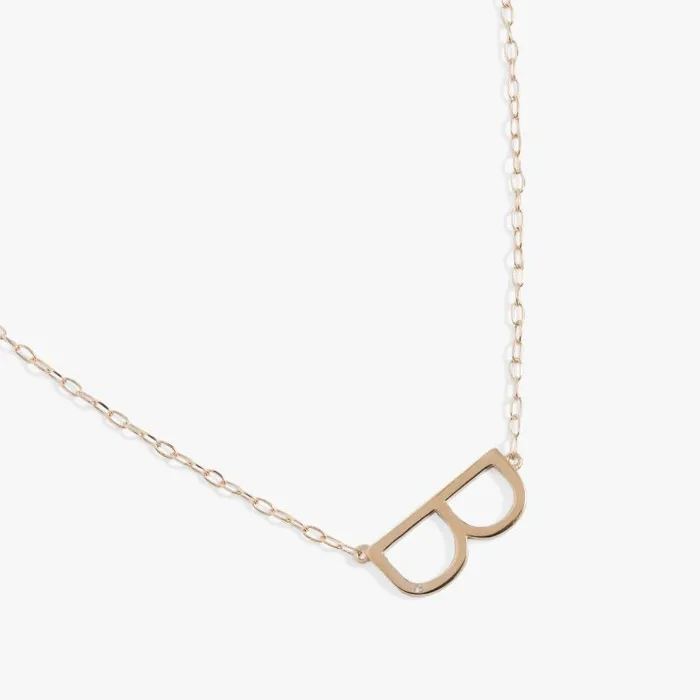 Fine Jewelry Women Alex And Ani Initial B Precious Elongated Necklace 14kt Gold Over 925 Sterling Silver