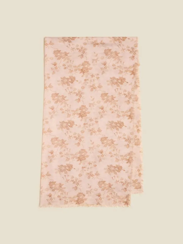 Fine Scarves WomenMen Holzweiler Silk Wool Sarong Fine Scarf Lt Brown Mix