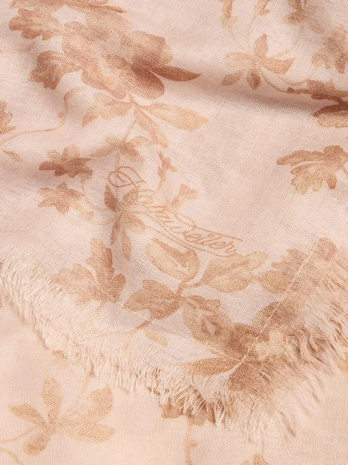 Fine Scarves WomenMen Holzweiler Silk Wool Sarong Fine Scarf Lt Brown Mix