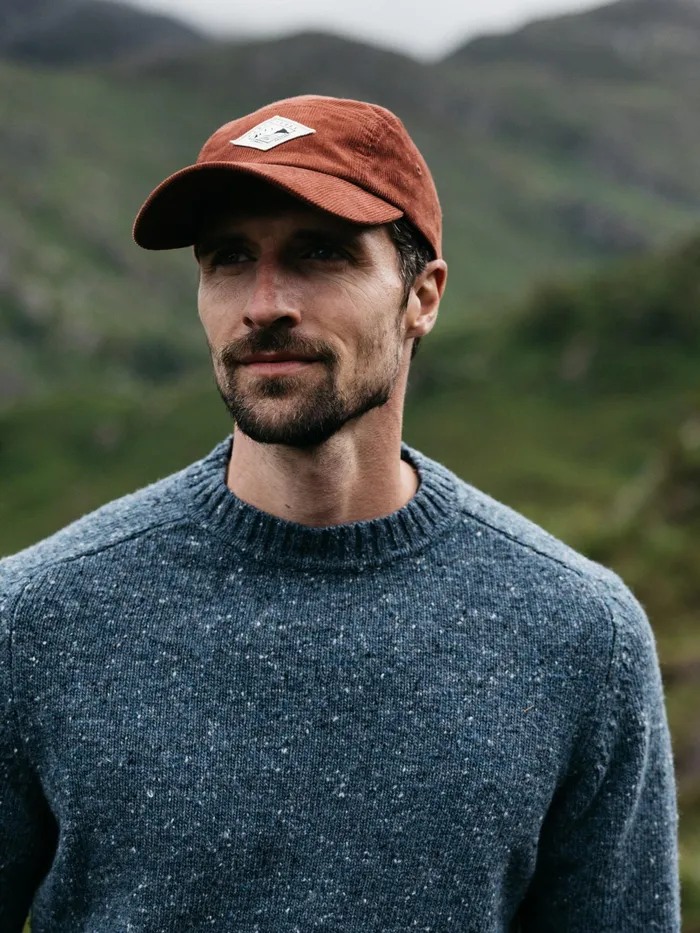 Finisterre Hats and Beanies MenWomen Jetty Diamond Cord Cap Dark Rosewood