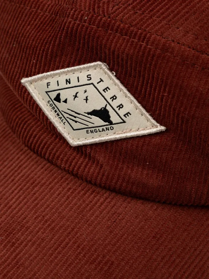 Finisterre Hats and Beanies MenWomen Jetty Diamond Cord Cap Dark Rosewood