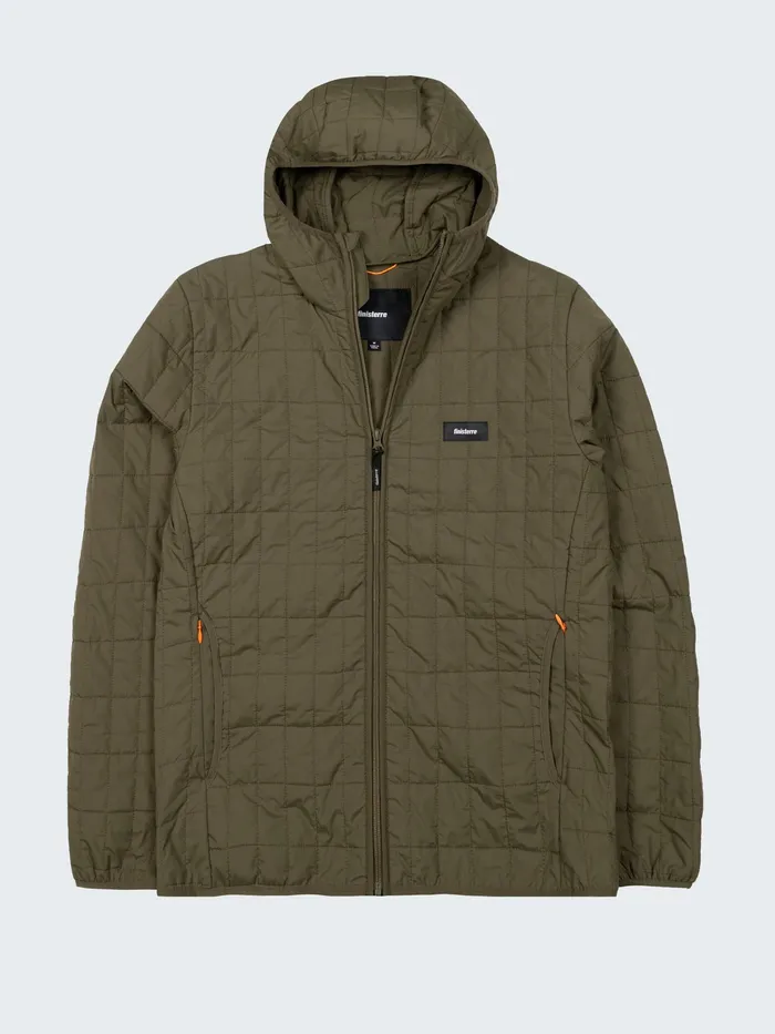Finisterre Jackets and Coats Men Firecrest Hooded Jacket Olive