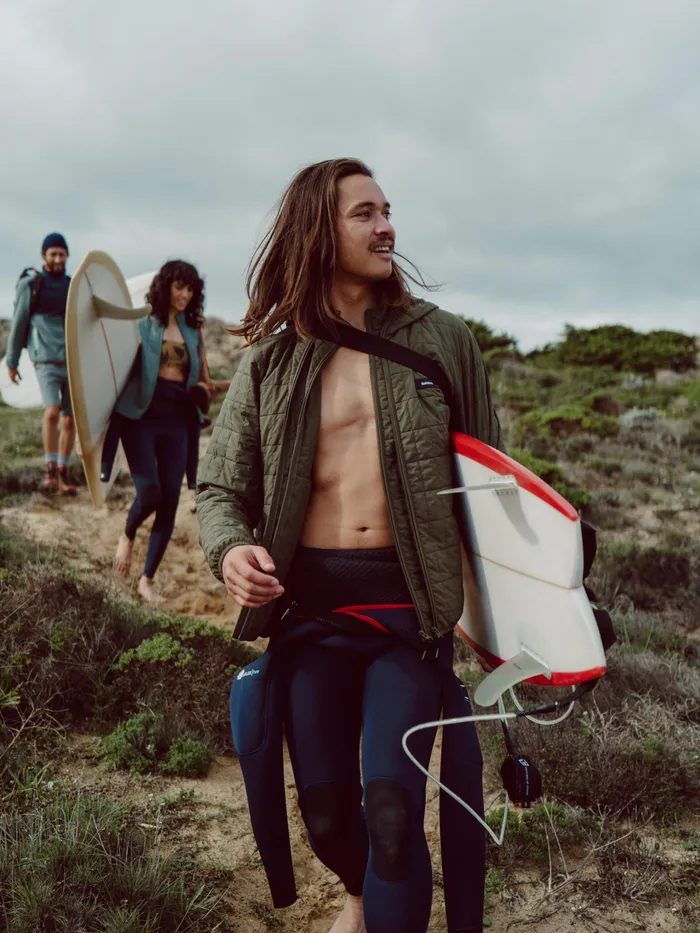 Finisterre Jackets and Coats Men Firecrest Hooded Jacket Olive