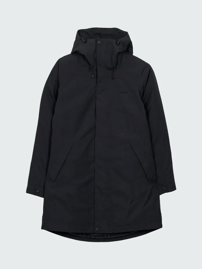 Finisterre Jackets and Coats Women Caelus Waterproof Parka Black