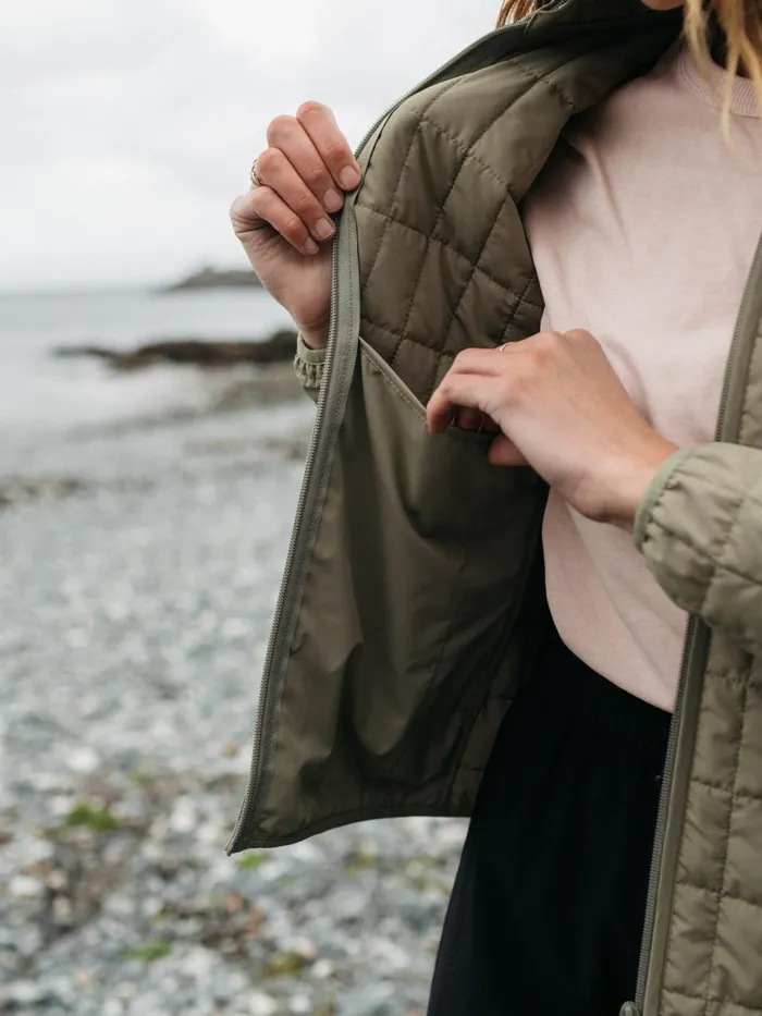 Finisterre Jackets and Coats Women Firecrest Jacket Willow Green