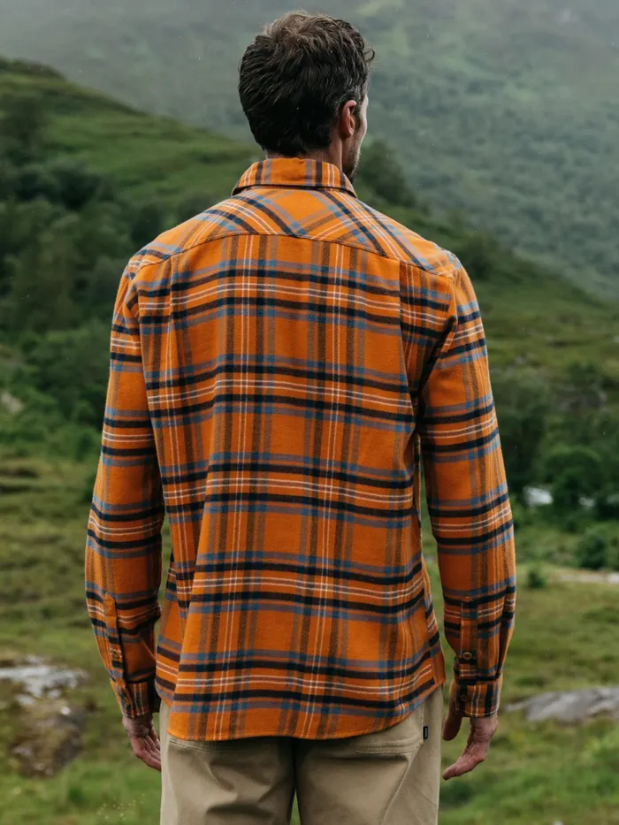 Finisterre Shirts Men Beardsmore Shirt Harvest Gold Check