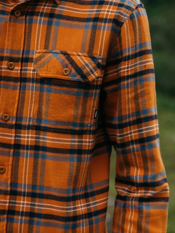 Finisterre Shirts Men Beardsmore Shirt Harvest Gold Check