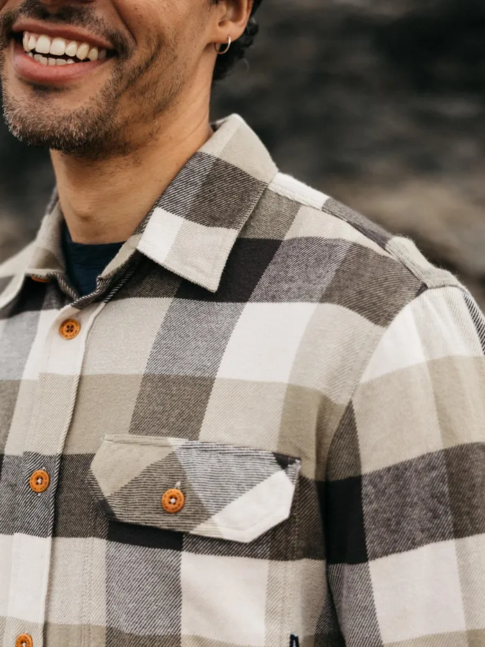 Finisterre Shirts Men Beardsmore Shirt Willow Green Check