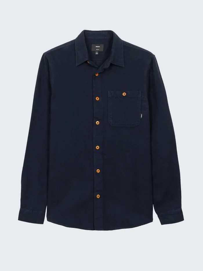 Finisterre Shirts Men Gylly Shirt Navy Dobby