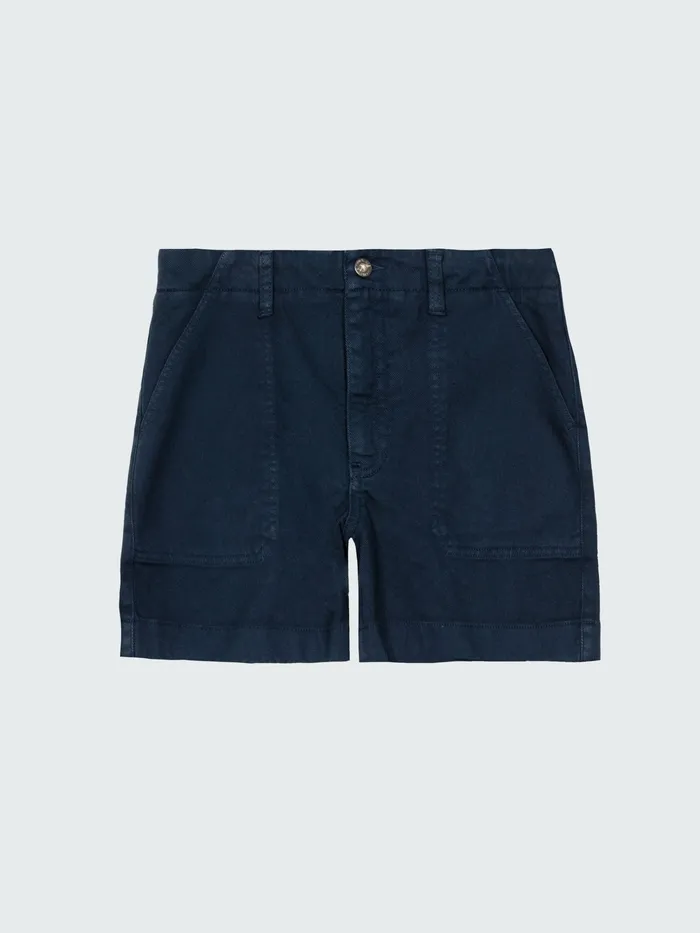 Finisterre Shorts Women Yarrel Canvas Shorts Navy