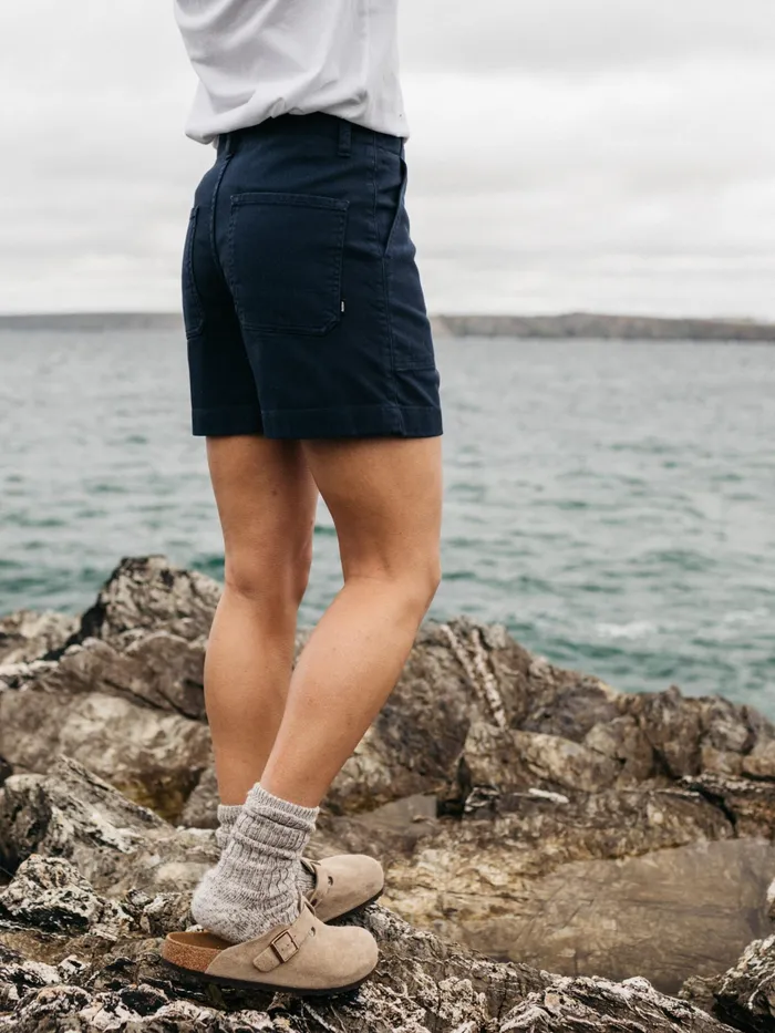 Finisterre Shorts Women Yarrel Canvas Shorts Navy