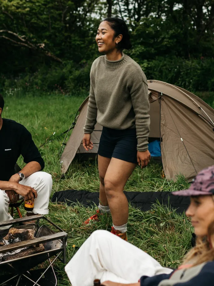 Finisterre Shorts Women Yarrel Canvas Shorts Navy