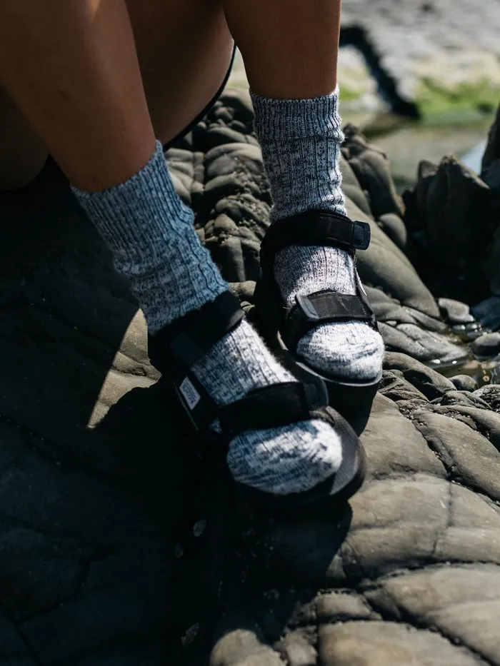 Finisterre Socks MenWomen Kelson Sock Navy Marl