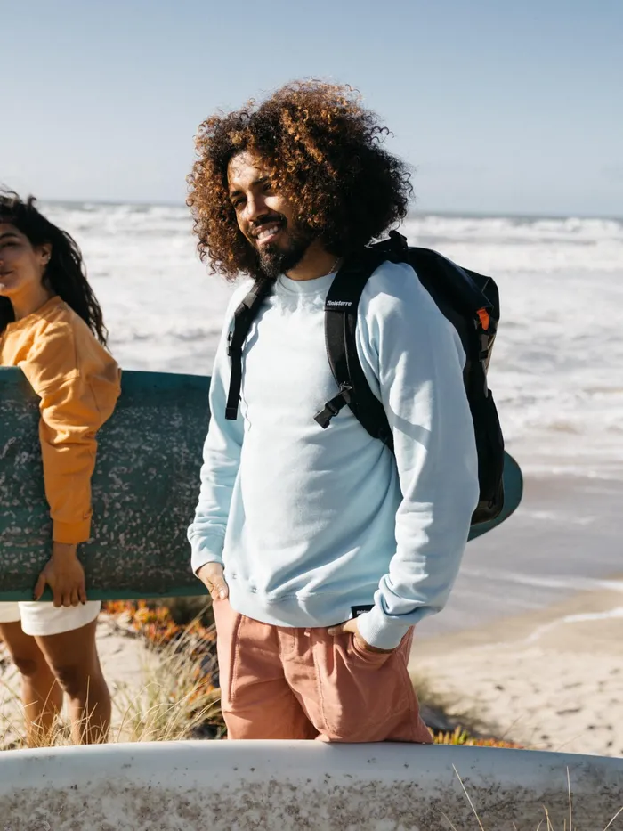 Finisterre Sweaters Men Coho Sweatshirt Sky
