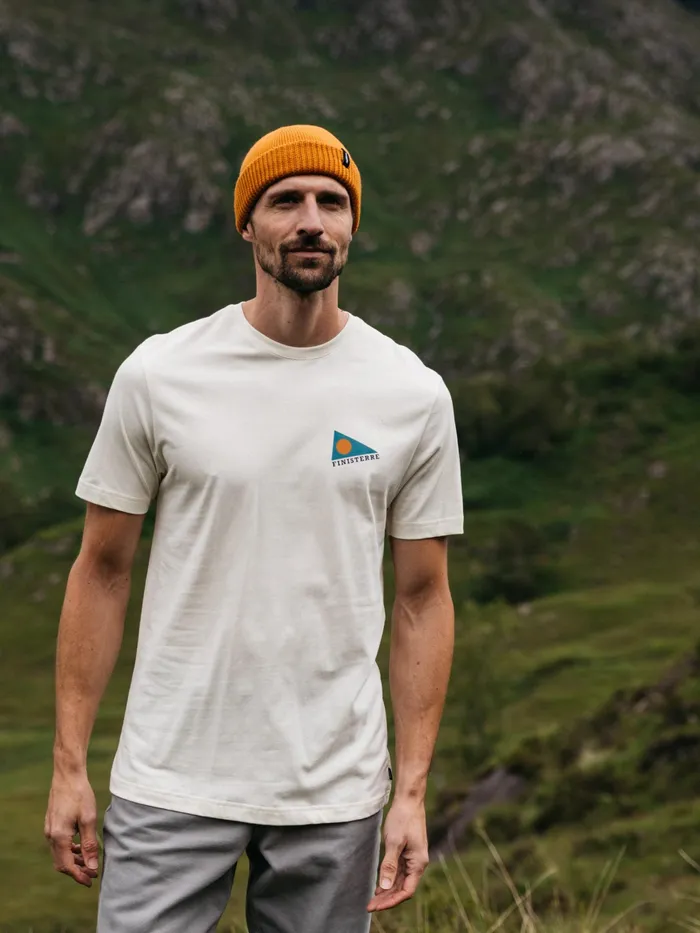 Finisterre TShirts Men Pendant TShirt Ecru