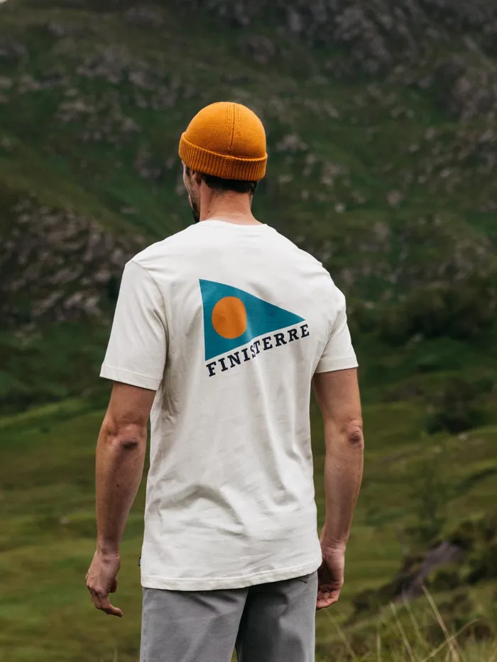 Finisterre TShirts Men Pendant TShirt Ecru