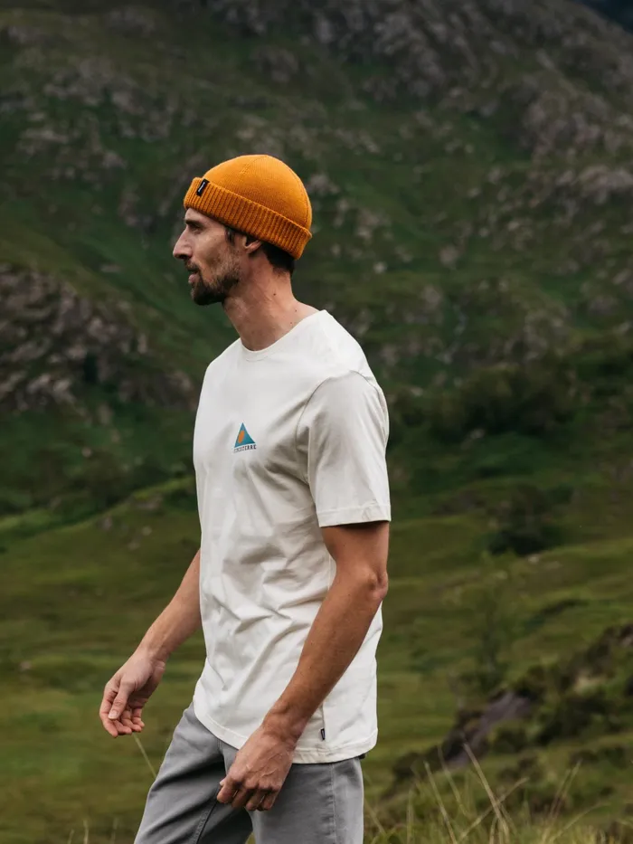 Finisterre TShirts Men Pendant TShirt Ecru