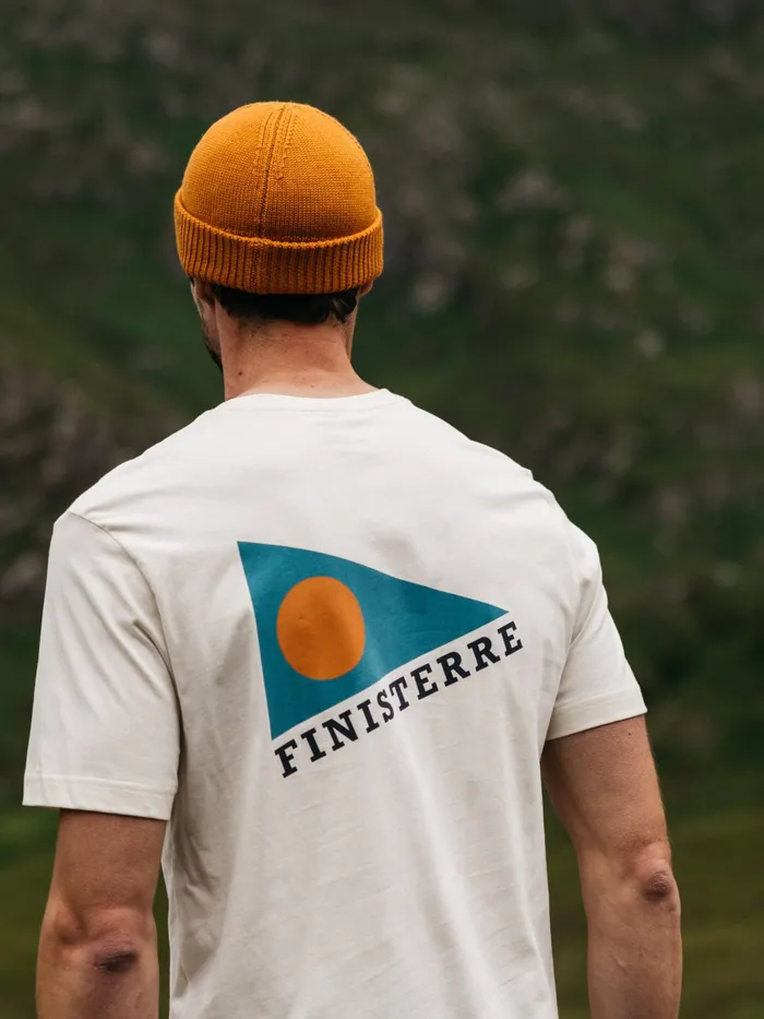 Finisterre TShirts Men Pendant TShirt Ecru