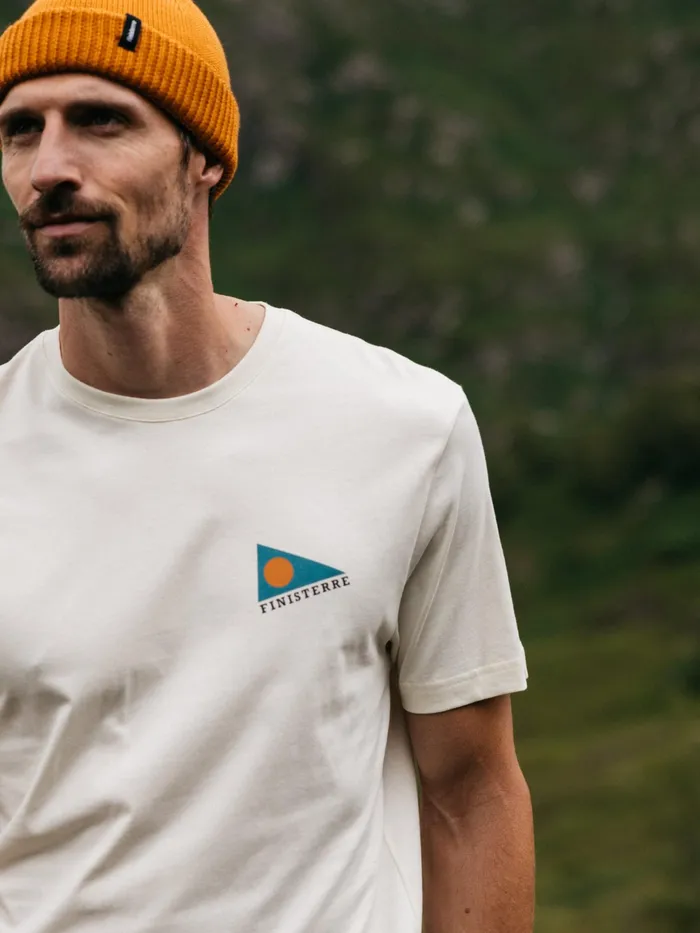 Finisterre TShirts Men Pendant TShirt Ecru