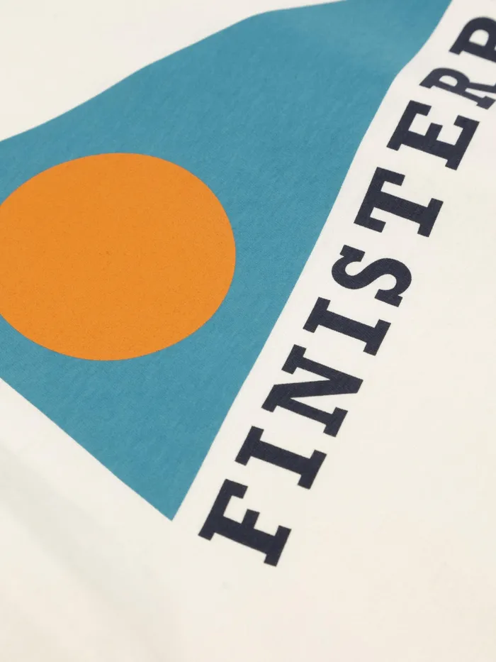 Finisterre TShirts Men Pendant TShirt Ecru