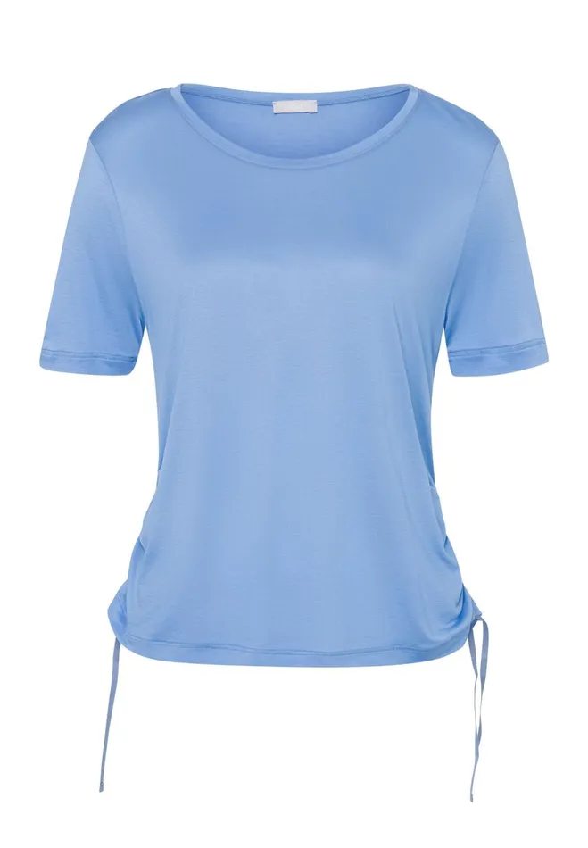 Flowy Top With Side Ruching Azurine Women HANRO Lounge Tops