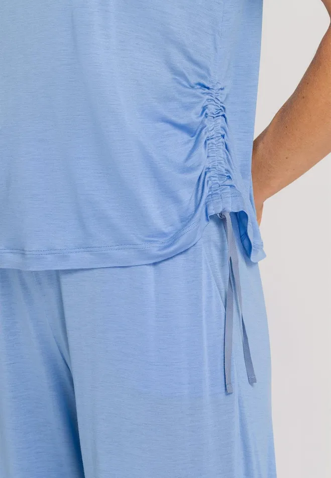 Flowy Top With Side Ruching Azurine Women HANRO Lounge Tops