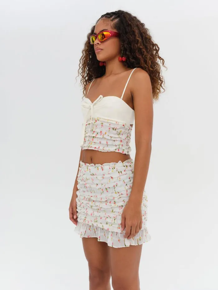 For Love and Lemons Bottoms Elodie Mini Skirt Multi 8211 Women