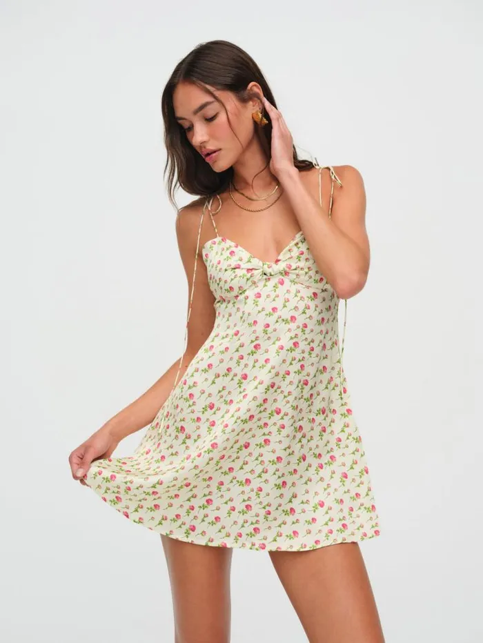 For Love and Lemons Dresses Adira Mini Dress Beige 8211 Women