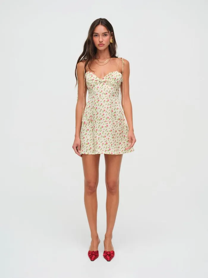 For Love and Lemons Dresses Adira Mini Dress Beige 8211 Women For Love and Lemons Dresses Adira Mini Dress Beige 8211 Women