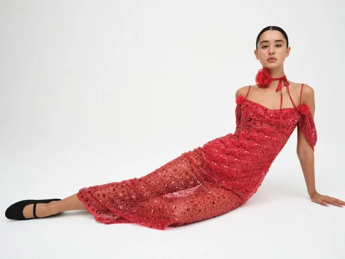 For Love and Lemons Dresses Amara Maxi Dress Red 8211 Women