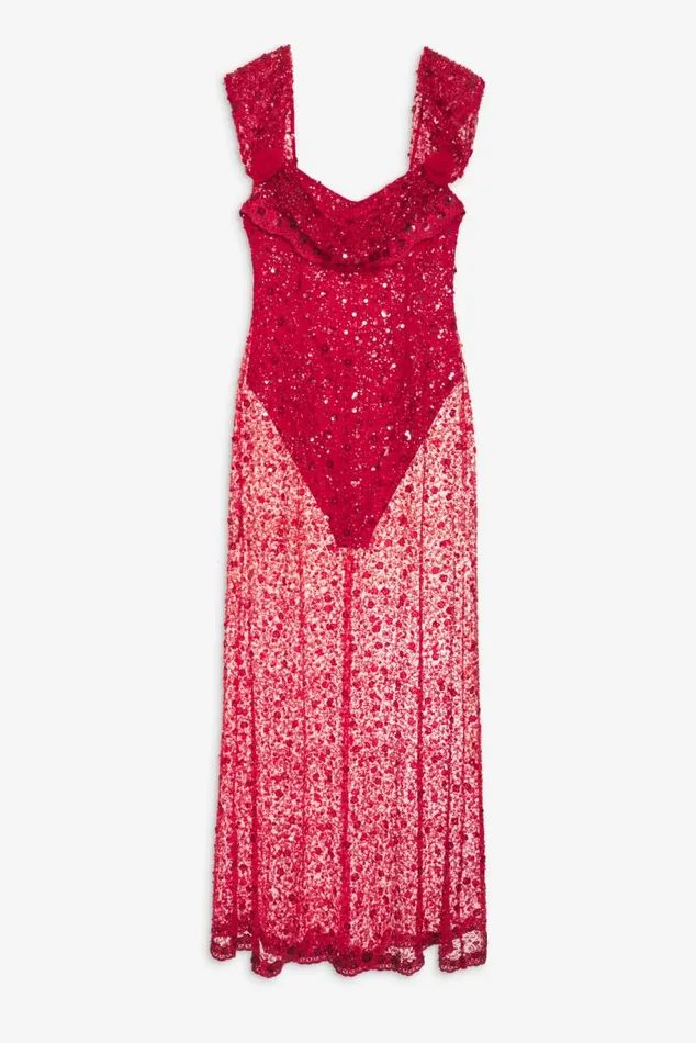 For Love and Lemons Dresses Amara Maxi Dress Red 8211 Women