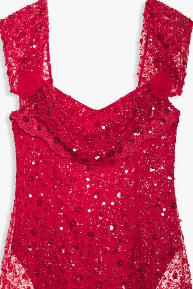 For Love and Lemons Dresses Amara Maxi Dress Red 8211 Women