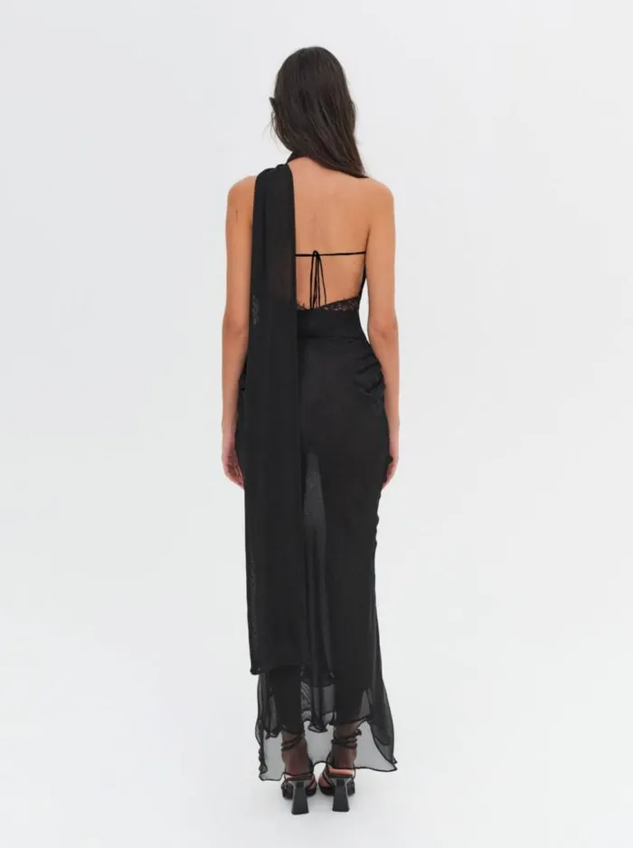 For Love and Lemons Dresses Angela Chiffon Maxi Dress Black 8211 Women For Love and Lemons Dresses Angela Chiffon Maxi Dress Black 8211 Women