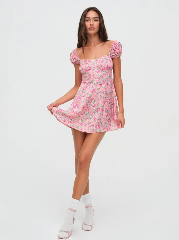 For Love and Lemons Dresses Antonia Mini Dress Pink 8211 Women